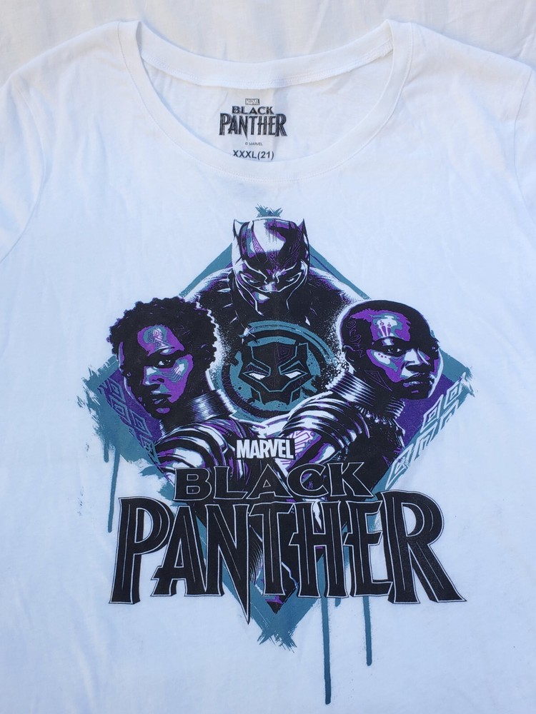 Marvel Black Panther Wakanda Forever T Shirt 1st Movie XXXL (21) Hybrid Apparel