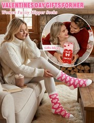 Women Fuzzy Fluffy Socks Thick Warm Winter Soft Cozy Plush Fleece 5 Pair