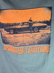 Bruce Springsteen & The E Street Band Tour 2023 Concert Car Green T-Shirt SZ L