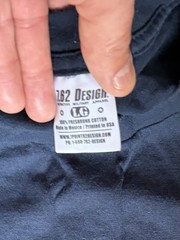 7.62 Design Men’s Navy Blue Seabee Graphic Crew Neck T-Shirt Large