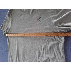 J.Crew Mens XL Gray Re-Imagined Cotton Oars Graphic Crewneck Tee Short Sleeve