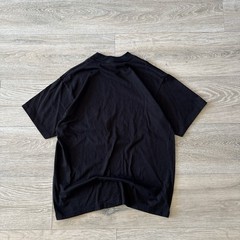 Augusta Sportswear VTG Black T-Shirt Graphic Wolf Print Single Stitch Sz L Adult