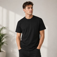 Bellvare Mens Plain Cotton Short Sleeve Tee Casual T Shirt 3 5 Pack Crew Neck