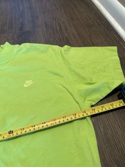 Y2K Vtg Green Nike Silver Tag Tab T Shirt Tee Drawstring Vintage RARE