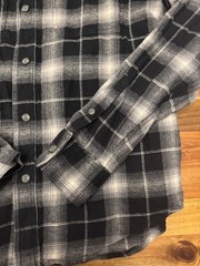 Old Navy Men’s M Flannel Shirt Bundle 3-Pack Double-Brushed Plaid 100% Cotton