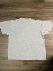Vintage Jerzees T Shirt Pocket Tee Blank Mens Large Grey L Heathered 90s