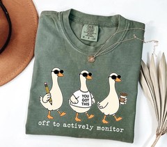 Comfort Colors Test Day Goose Shirt, You Got This Teacher Tee, Off To Actively