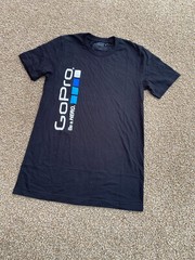 Go Pro Shirt Mens S Black Short Sleeve Casual Cotton Be a Hero Adventure Camera