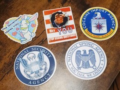NASA STICKERS CIA NSA VARIETY PACK (9) 5 Year Warranty