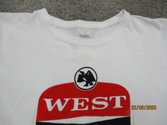 West End Mens T Shirt Tee XL White Short Sleeve RoundNeck Cotton Graphic Vintage