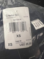 Adidas Creator SS T-Shirt XS Navy Blue White EK0108 Short Sleeve Casual Wear