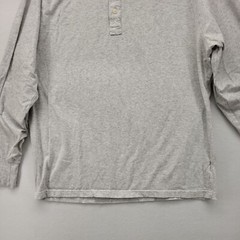THE NORMAL BRAND SAINT LOUIS MEN’S SHIRT GRAY SIZE 2XL XXL PULLOVER HENLEY LOGO