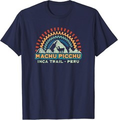 Machu Picchu Retro Llama Cuzco Peru Vintage Inca Trail T-Shirt