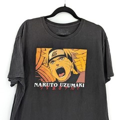 Naruto Shippuden Uzumaki Graphic Tee XL Anime Streetwear Cotton