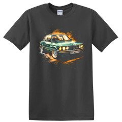 BMW E21 Alpina Old Car T Shirt Classic Green Coupe Racing Tee