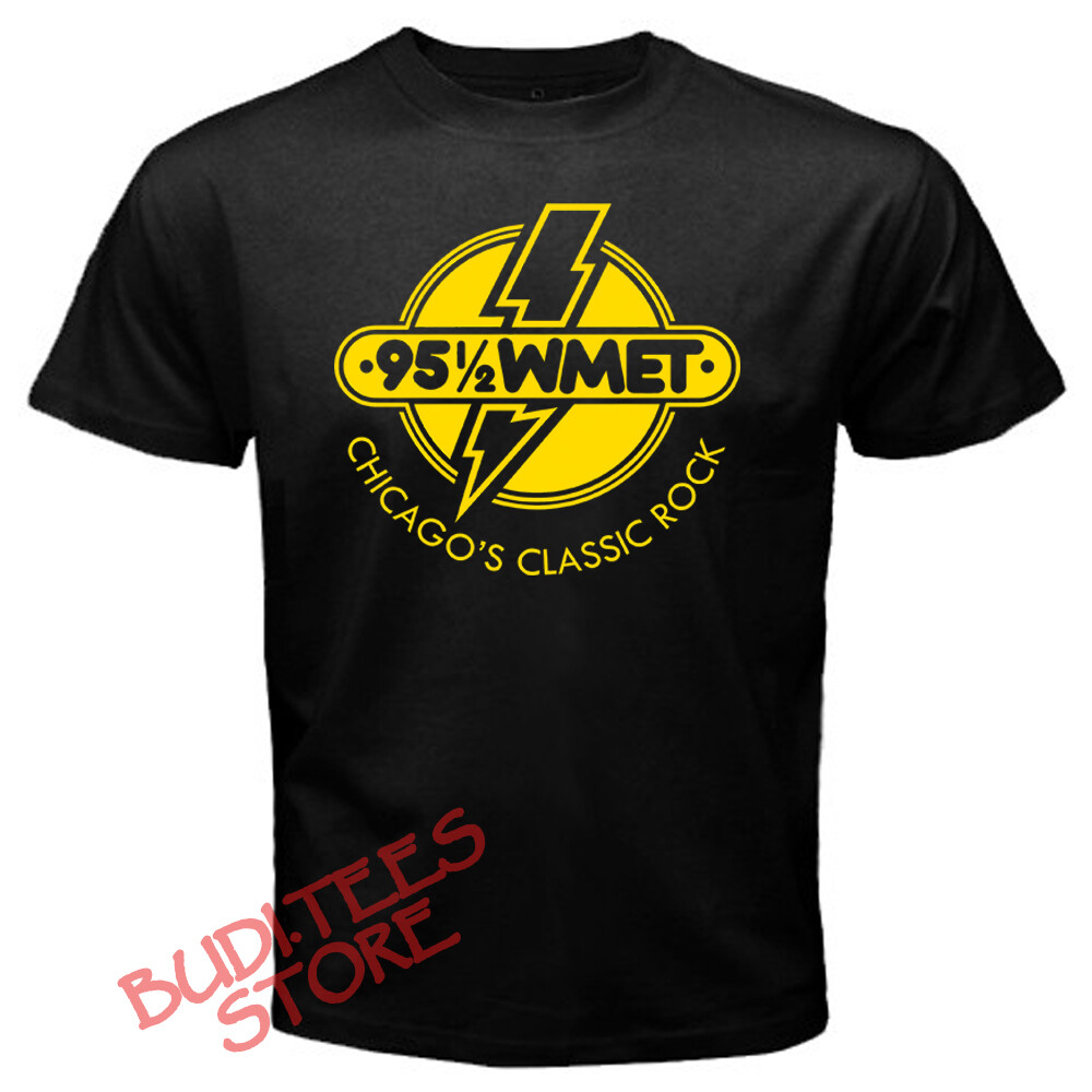 Wmet 95.5 Radio Men’s Black T-Shirt Size S-5XL