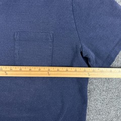 Taylor Stitch Shirt Mens 44 Blue Pocket Tee Recycled Cotton Blend Crewneck