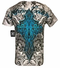 Xtreme Couture by Affliction Men’s T-Shirt BASTILE MASS White Biker S-5XL