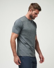 TRAVIS MATHEW SCENIC VISTA Performance Active Tee T-Shirt Heather Grey Sz L