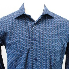 Stacy Adams Modern Fit Vintage Geometric Diamond Print Men’s Shirt Retro XL