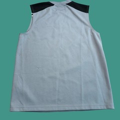 Nike Basketball Jersey Small Mens Gray Black Mesh Sleeveless Athletic Tank Top
