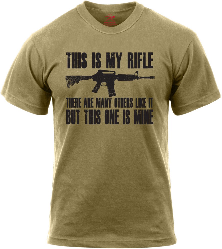 Coyote Brown Marine Corps Rifleman’s Creed M4A1 This Is My Rifle USMC T-Shirt