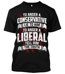 Conservative Lie To Him New Men’s Shirt Donald Trump Liberal Patriotic USA Tees