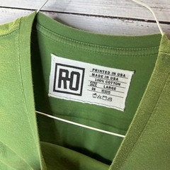 Roots of Fight Arthur Ashe 1968 Double Sided Graphic T-Shirt Green Men’s Large