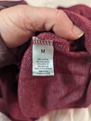 Quiksilver Men’s Medium Marled Burgundy Pullover Sweatshirt Long Sleeve Pocket