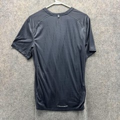Nike Shirt Men Medium Black Athletic Dri fit Polyester Miler Fuse SS Running