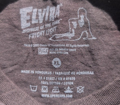 ELVIRA Mistress of Night Fear of Halloween Fright Night Beer T-shirt Black XL