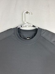 Rei Co-Op T-Shirt Mens S Gray Short Sleeve Crew Neck Pullover Polyester Stretch