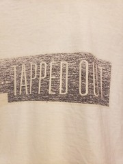 Vtg Cashing In Tapped OUT Distressed Art Alternative Grunge Band T Shirt XL