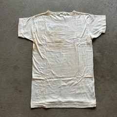 Vintage 40s 50s Delta Sigma Pi Shirt Size Medium White Fraternity Flock Print