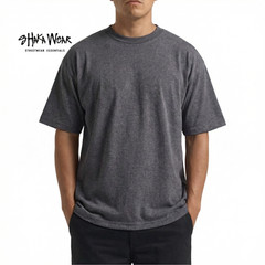 Shaka Wear 6.0 oz Active Short Sleeve T-Shirt (Black/White)