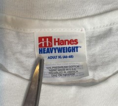 Rare VTG 90s Single Stitch T Shirt Hanes Deck The HOG With Boughs Of Holly Sz XL