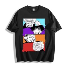 Jujutsu Kaisen Intense Panel Faces T-Shirt – Manga Collage Design Unisex Tee