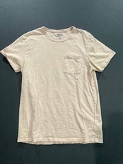 J. Crew T-Shirt Broken-In White 100% Cotton Pocket Casual Everyda Soft M A008968