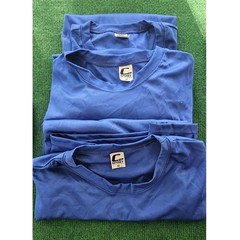 Lot of 6 Blue Performance T-Shirts Lot – Athletic Gym Bulk Sizes S M XL