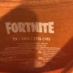 FORTNITE ‘Jonsey Default & Loot Llama’ 100% Cotton T-shirt, 2XL – Orange