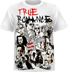 True Romance T-shirt Casual Stylish Modern Fashion Graphic Tee
