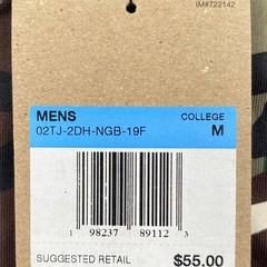 Nike Georgia Bulldogs Mens Medium Green Camo Long Sleeve Dri-FIT T-Shirt NCAA