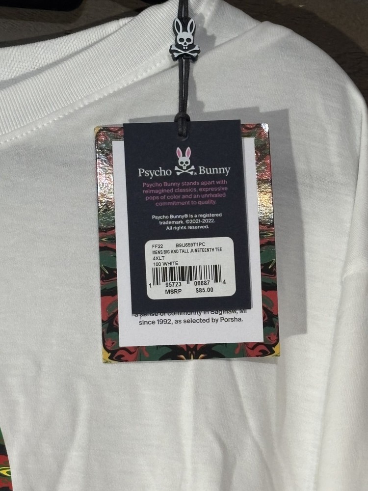 Psycho Bunny T Shirt (Juneteenth)