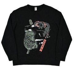 UNIQLO Museum of Fine Arts Boston Ukiyo-e Dragon UT Graphic Sweatshirt Black L