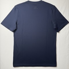Adidas Mens Short Sleeve Tee Shirt Navy Blue With Yellow Logo Size Small NWT