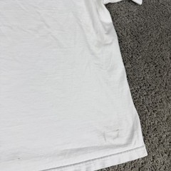 Nautica Shirt Mens Large White Blue Spell Out Logo Short Sleeve Cotton READ