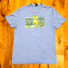 Chick-Fil-A Truett’s Luau Tiki Adult Size Large Blue Short Sleeve T-Shirt