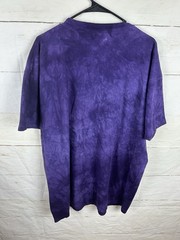 The Mountain Shirt Mens XXL Purple Wolf Native American Graphic Tie Dye Tee Vtg