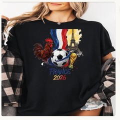 France 2026 FIFA World Cup Soccer T-Shirt, Fans Football Tee