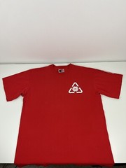 VTG Y2K Jnco Jeans Red Graphic T Shirt Men Size M Medium USA Made Cotton S/S EUC